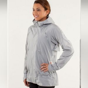 Lululemon Run: Make It Rain Jacket - Silver Slate - 4